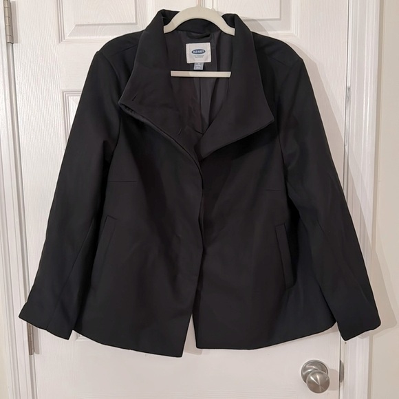 Old Navy Women’s‎ Plus Sized Black Pea Coat 1X - Picture 1 of 7